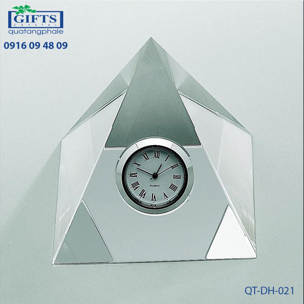 Đồng hồ pha lê để bàn QT-DH-021