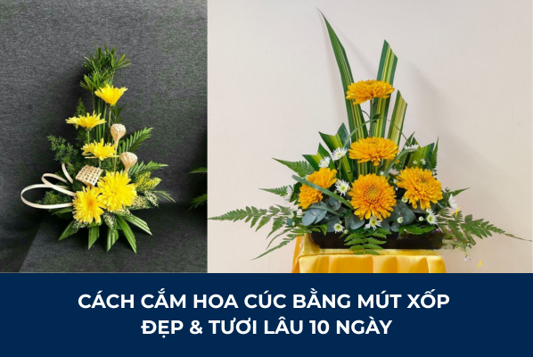 Cách Cắm Hoa Cúc Bằng Mút Xốp Đẹp & Tươi Lâu 10 Ngày